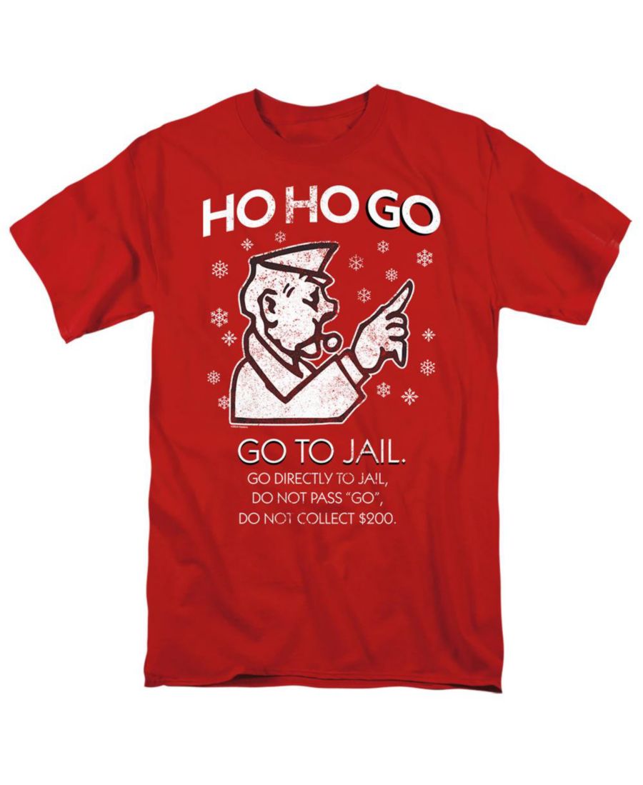 

Футболка Big & Lall Ho Ho Go To Jail Monopoly, Red, Красный, Футболка Big & Lall Ho Ho Go To Jail Monopoly, Red