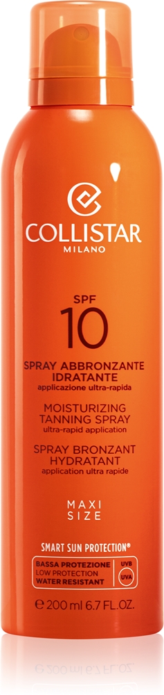 

Специальный увлажняющий спрей для загара Perfect Tan солнцезащитный крем SPF 10 Collistar, 200 мл