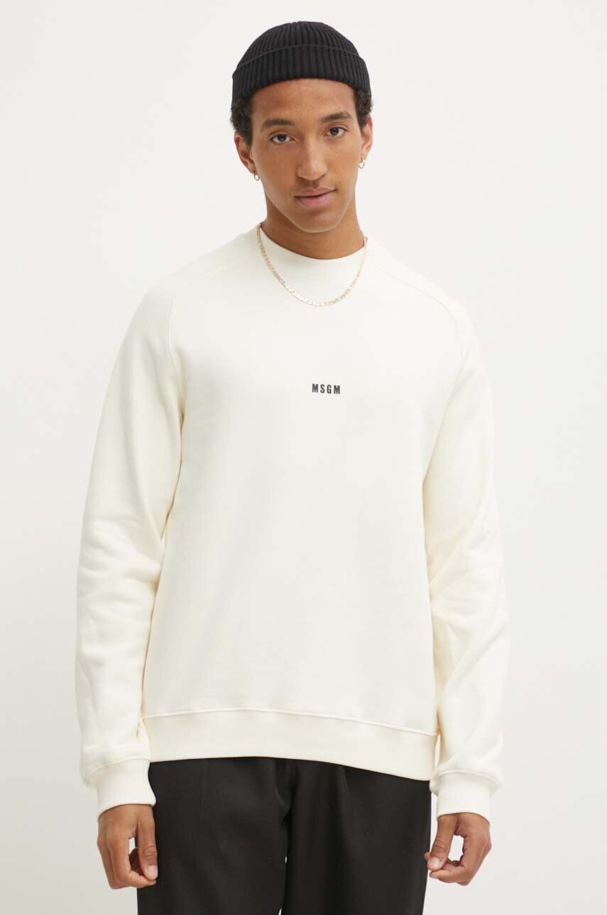 

Толстовка MSGM из хлопка, бежевый