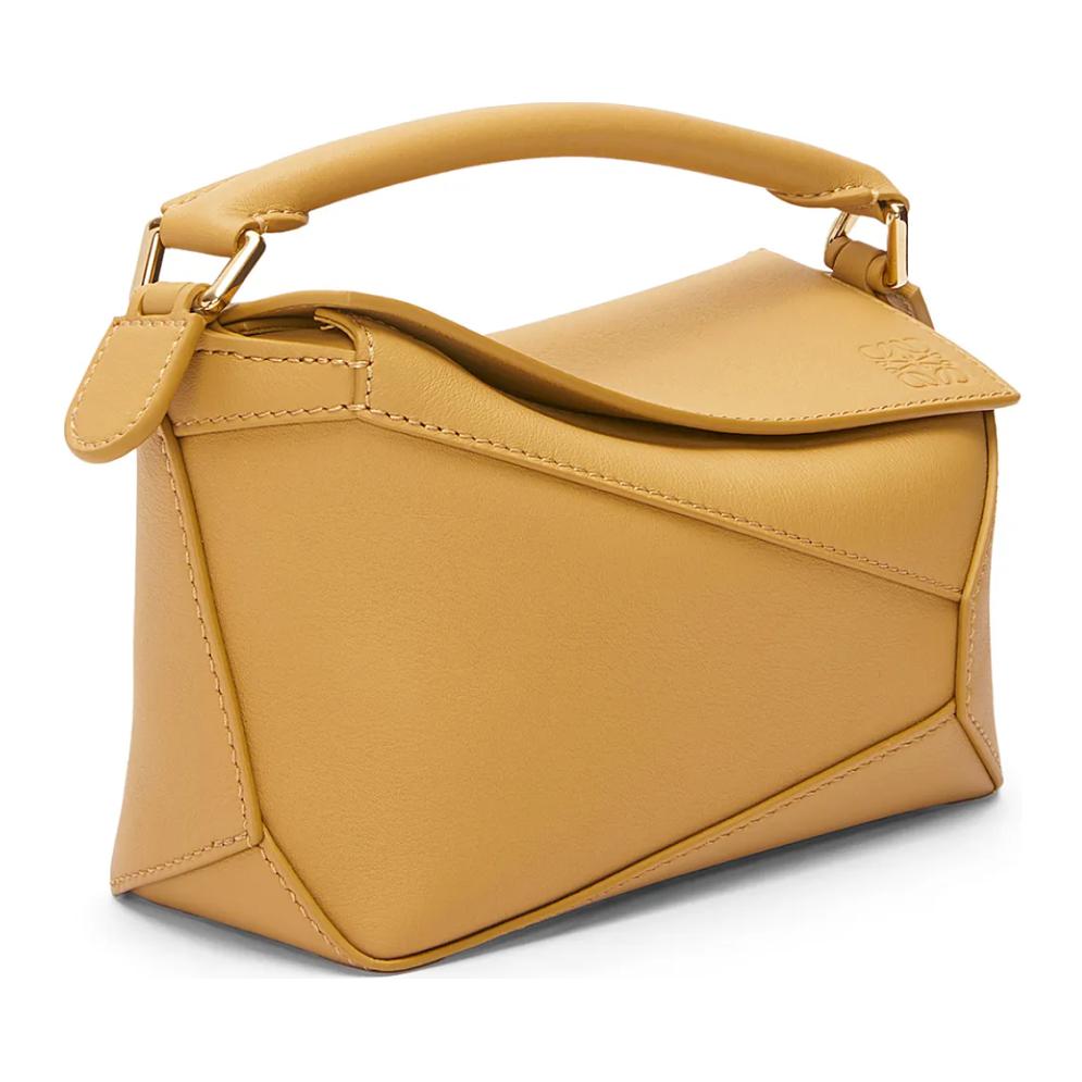 Loewe Мини-сумочка-пазл из классической телячьей кожи, женская, желтого цвета — фото 4