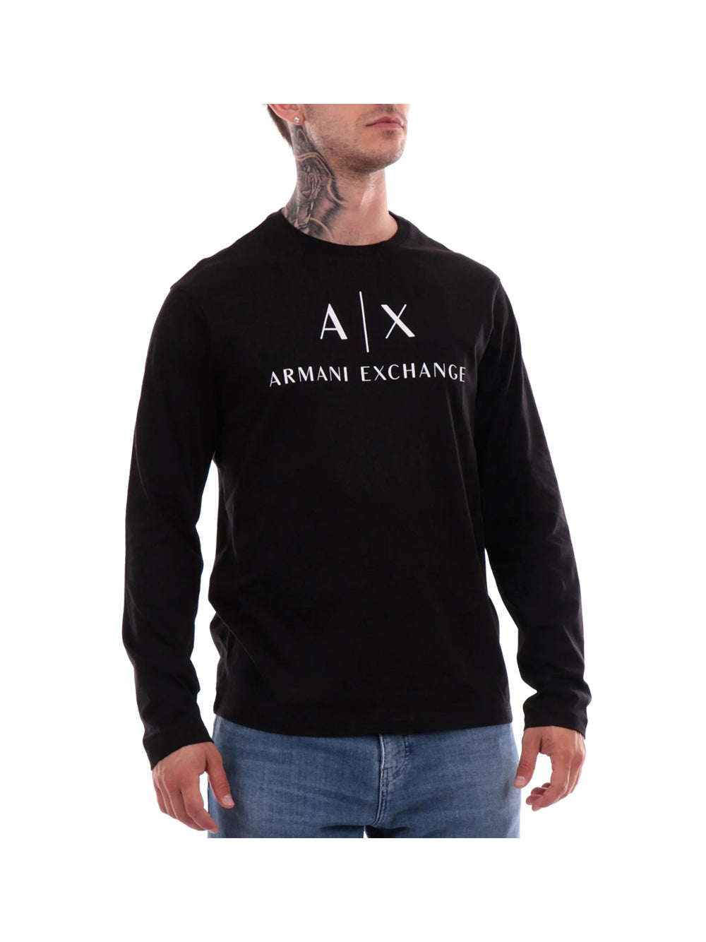 

Черная мужская футболка Armani Exchange