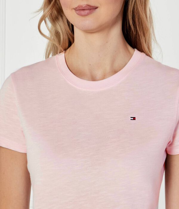 Футболки Slim fit Tommy Hilfiger, розовый — фото 4