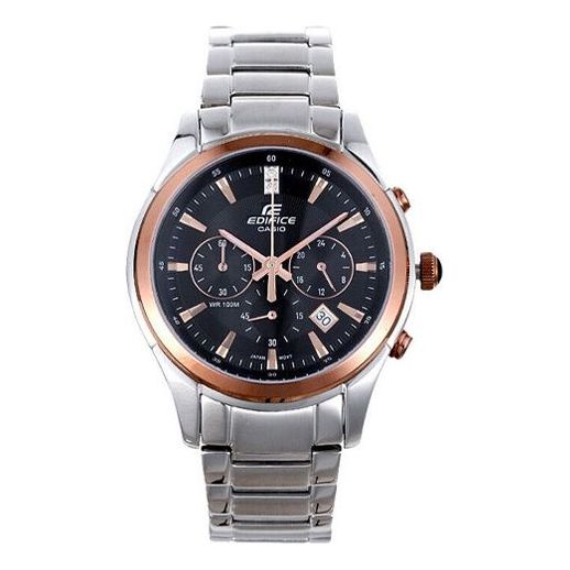 

Часы CASIO EDIFICE Stainless Steel Strap Mens Black Analog, черный