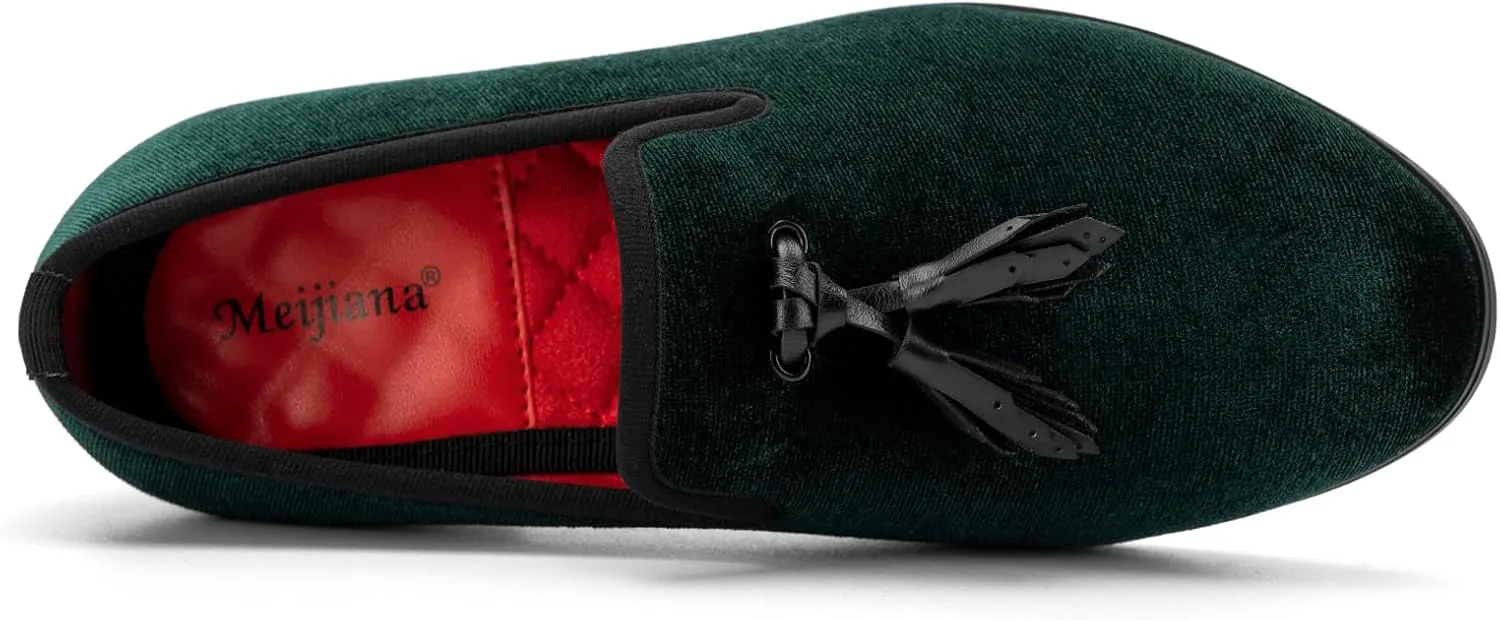 

Детские лоферы Meijiana для торжественных случаев - туфли-смокинги для малышей, зеленый