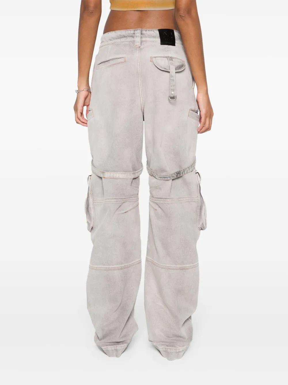 Зауженные брюки карго Laundry OFF-WHITE, фиолетовый — фото 4