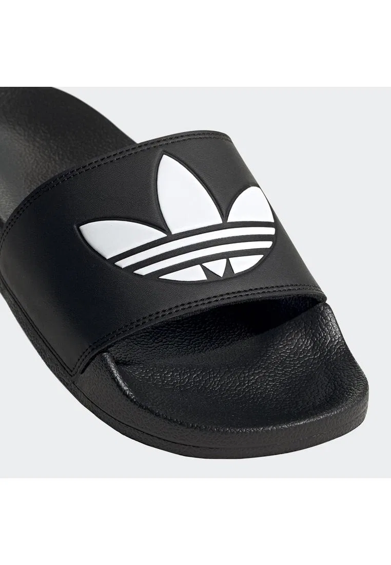 Шлепанцы спортивные, легкие, Adilette Lite, Adidas, белый/черный — фото 4