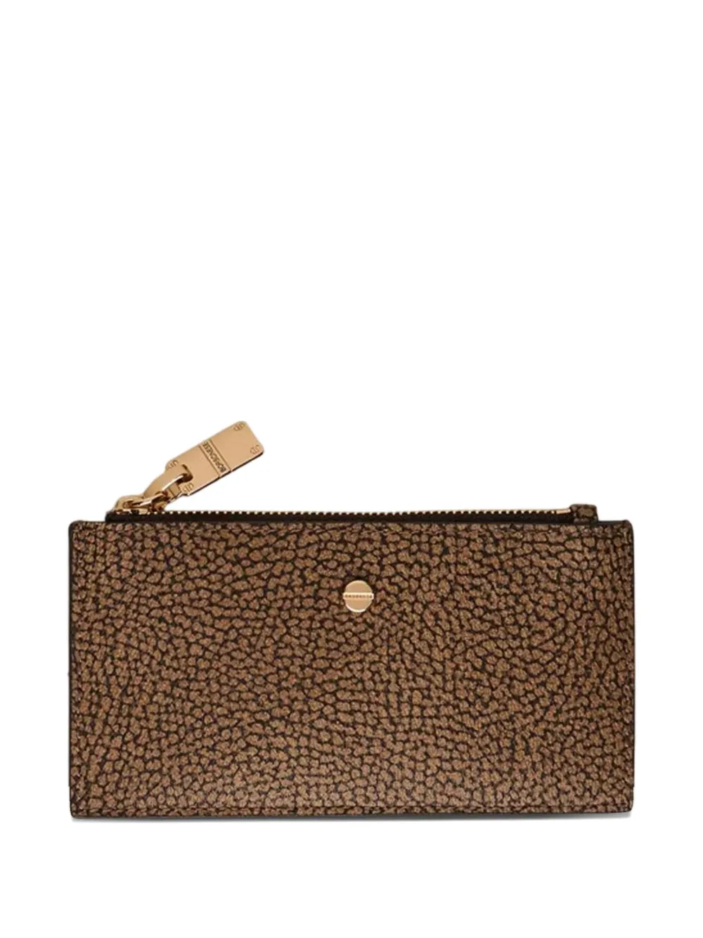 

Кошелек на молнии с логотипом Borbonese, коричневый