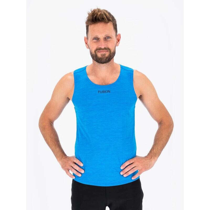 

FUSION MENS C3 SINGLET футболка для бега тренировочная рубашка, цвет blau