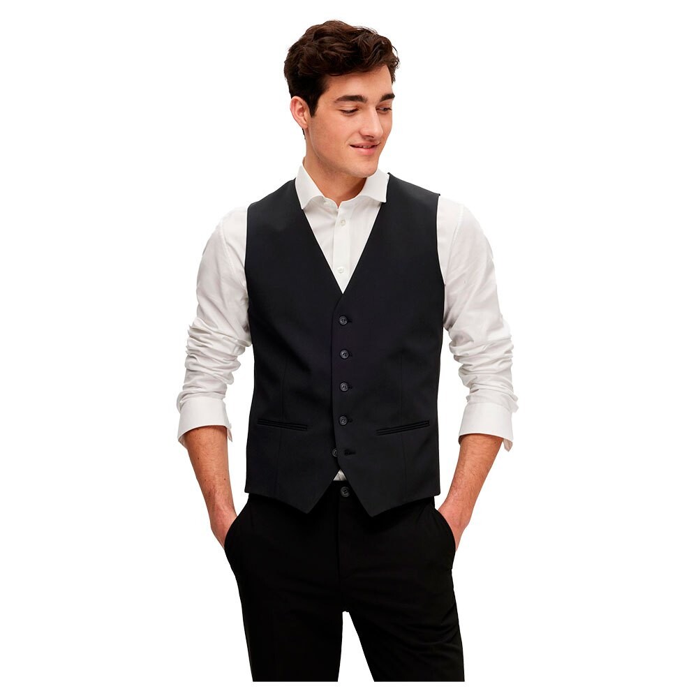 

Жилет Selected Liam Slim Fit, черный