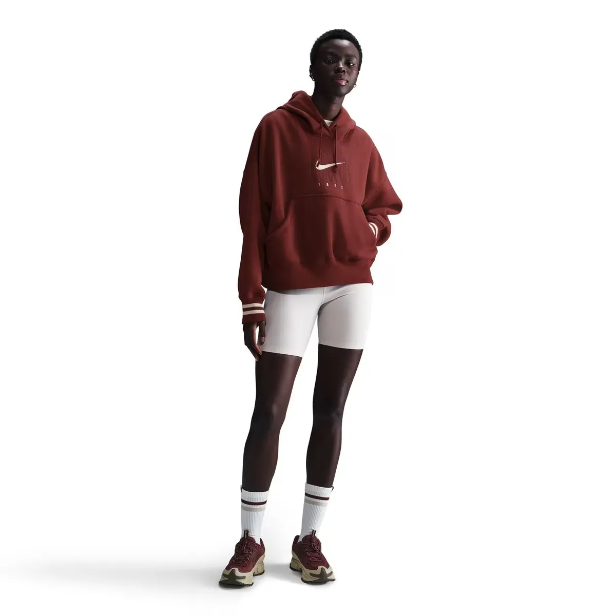 

Женская толстовка Sportswear Phoenix Fleece Nike, гранатовый