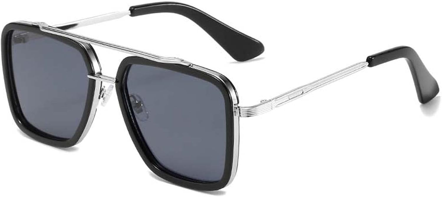 

Солнцезащитные очки XINXIN в стиле ретро, ​​квадратной формы, для мужчин и женщин, для активного отдыха на пляже, улицы, стрельбы, декоративные очки (Цвет: B, Размер: Средний), B