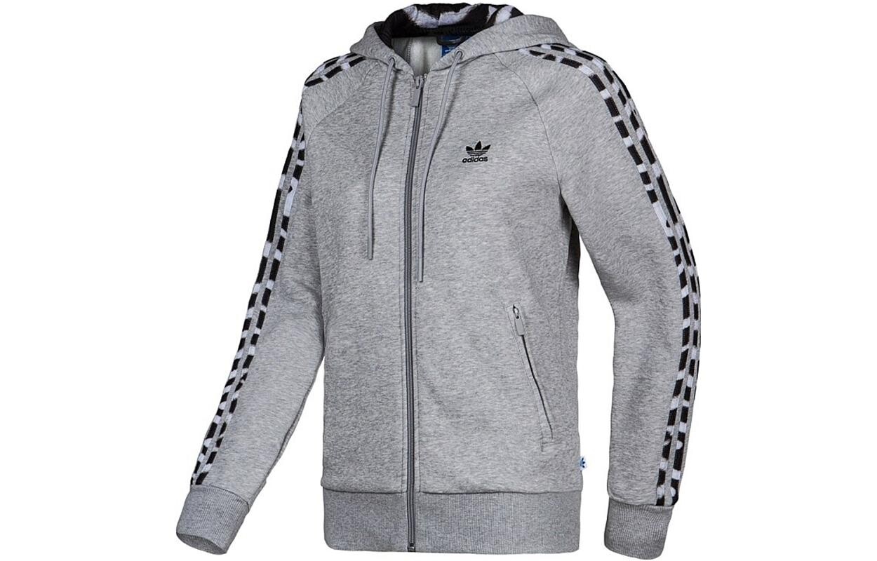 

Женская толстовка ZIP HO FL Medium Heather Grey Adidas Originals