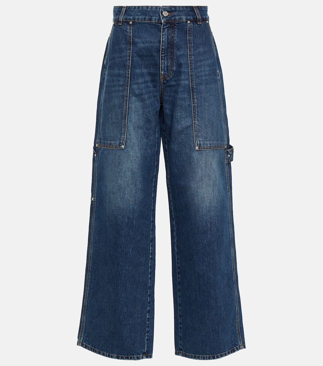 

Укороченные джинсы карго STELLA MCCARTNEY, синий