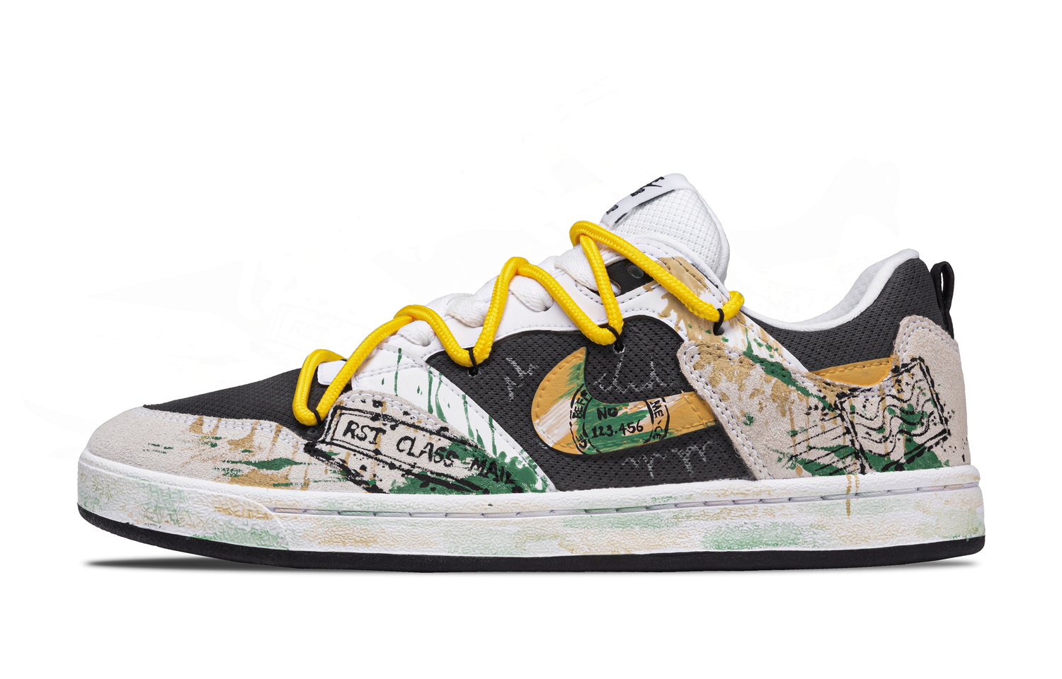 

SB Alleyoop Roman Holiday износостойкие и легкие низкие кеды для скейтбординга мужские Nike, серый/зеленый