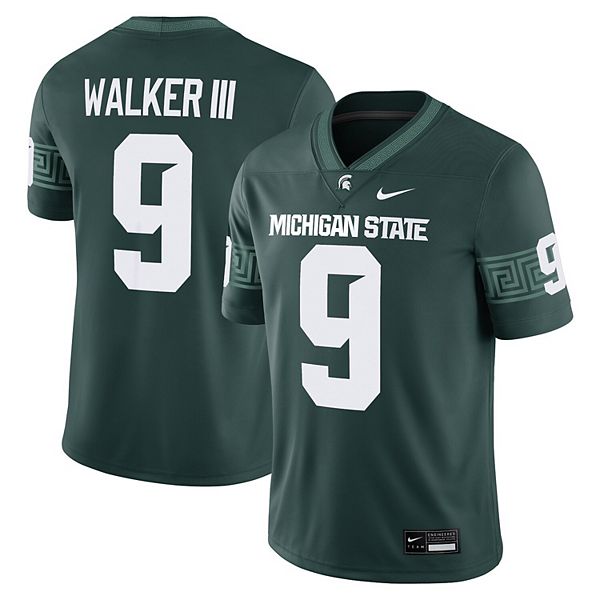 

Мужская футболка kenneth walker iii green michigan state spartans alumni game Nike