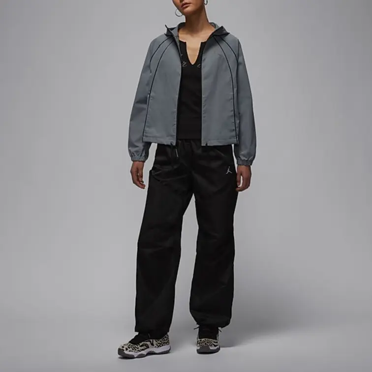 Jordan Женская куртка темно-серого цвета, Dark Gray — фото 3