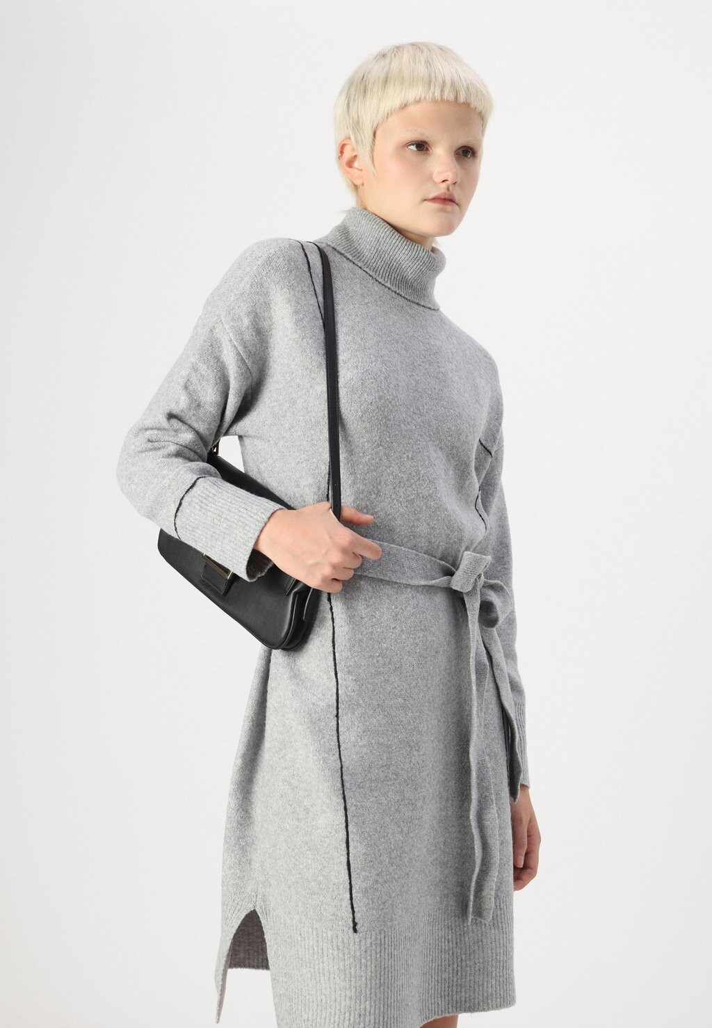 

Платье-джемпер VIHUGO ROLL NECK DRESS/ VILA, серый