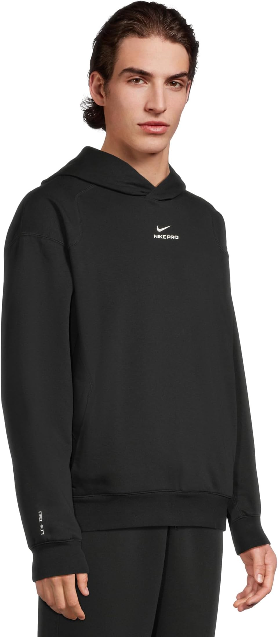 Мужская профессиональная тренировочная толстовка D-FIT среднего слоя Nike, Black/White — фото 2