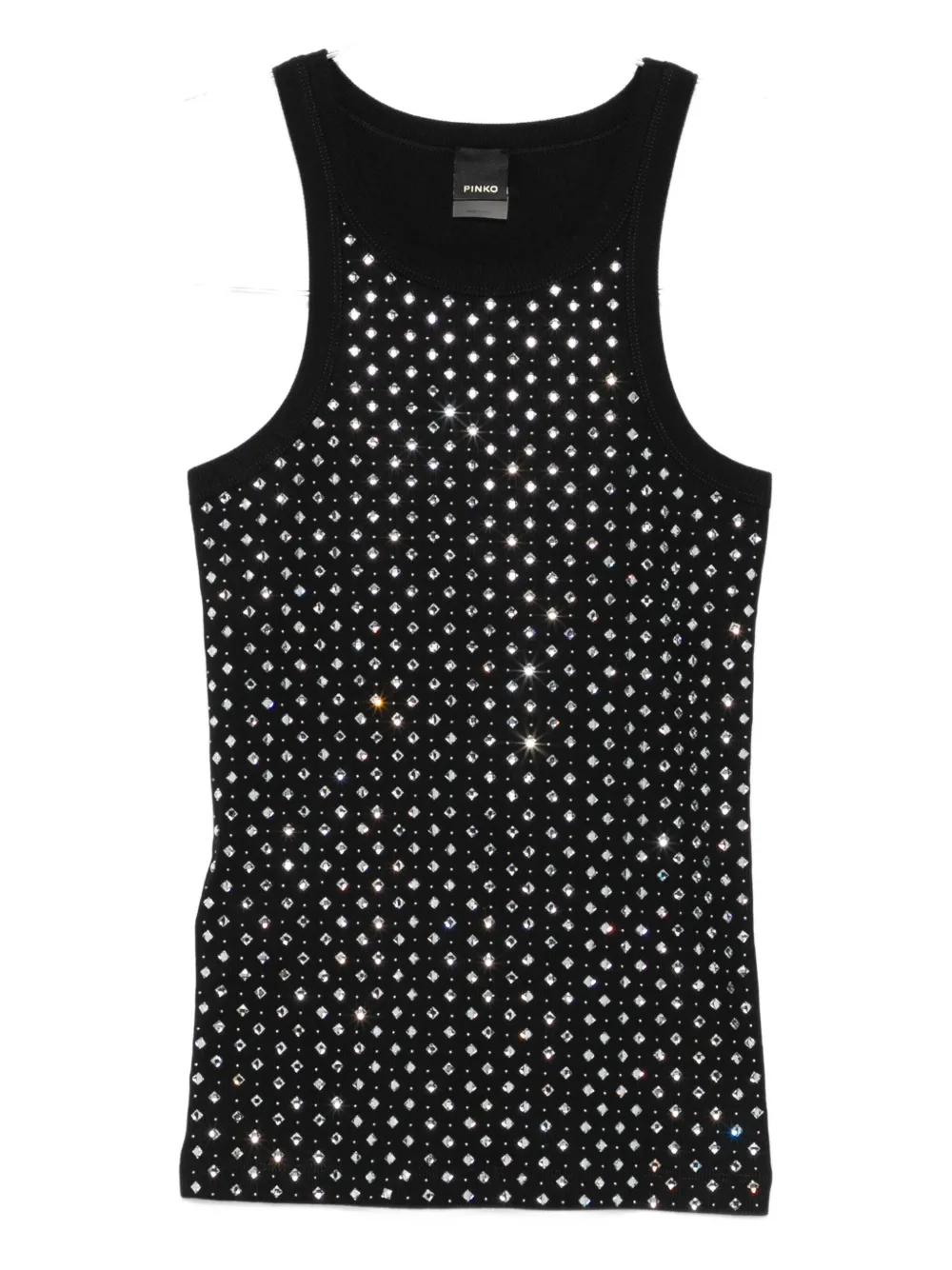 

Топ с кристаллами PINKO, черный