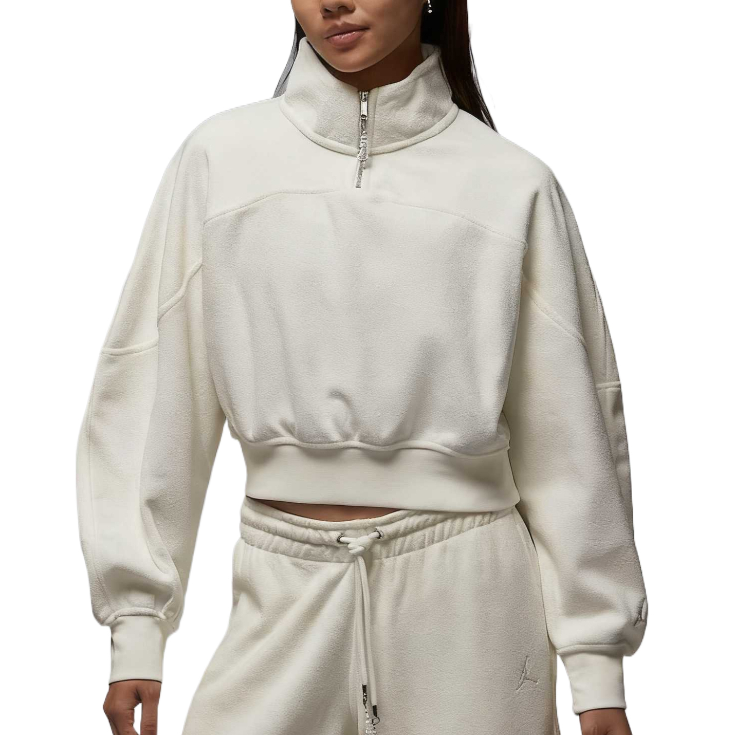 

Flight Fleece Women's Quarter Zip Top Jordan, белый