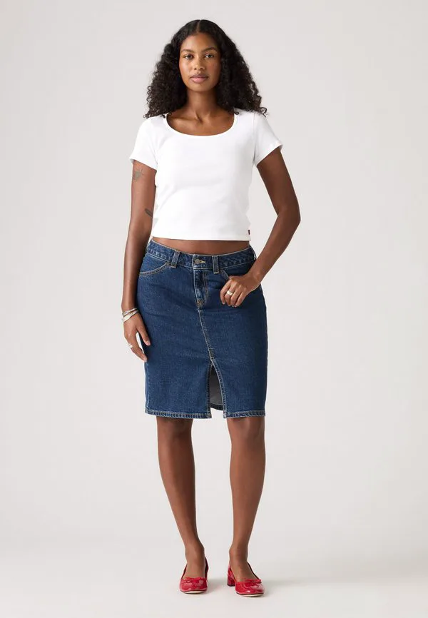 Низкая юбка миди, джинсовая юбка Levi'S, Longer Days — фото 2