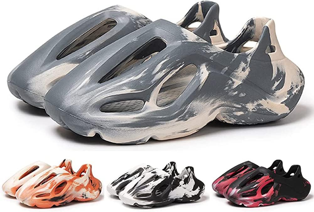 Кроссовки vioxthak Foam Runner, слайдеры Cloud, шлепанцы-подушки, спортивная обувь, нескользящая, легкая, для ходьбы, модная, для улицы и дома, летние пляжные сандалии для женщин и мужчин, серый/хаки
