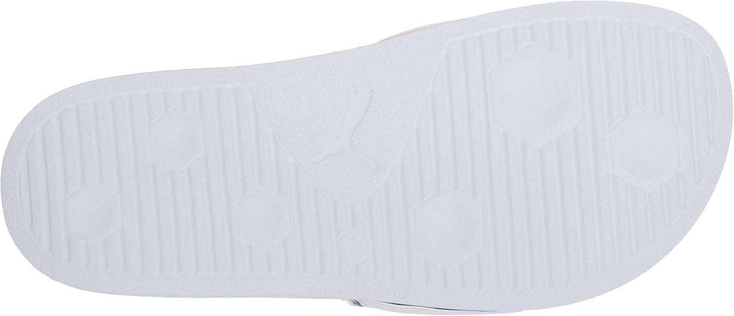 Кроссовки PUMA для мужчин Rebound Layup, белый/черный/золотой — фото 4