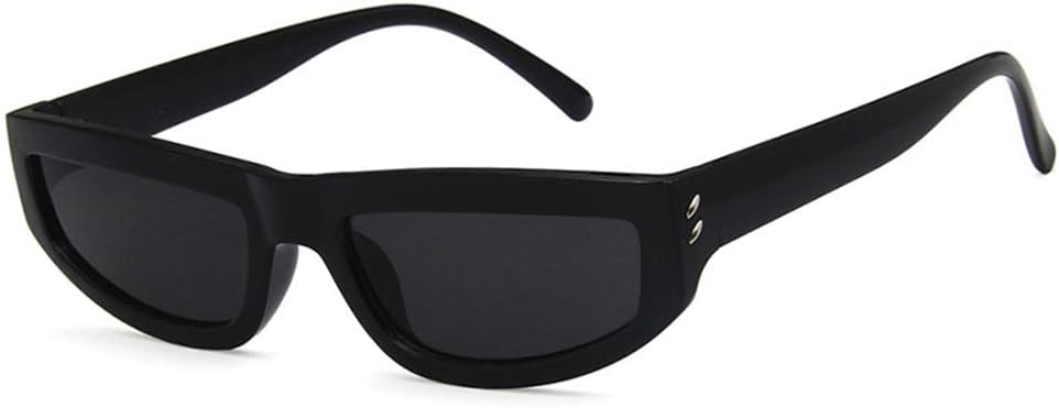 

Солнцезащитные очки Shiratori унисекс, модные, ярко-черные, серые, для отдыха и путешествий, прямоугольные, неполяризованные, с защитой от УФ-излучения UV400, Bright Black Grey