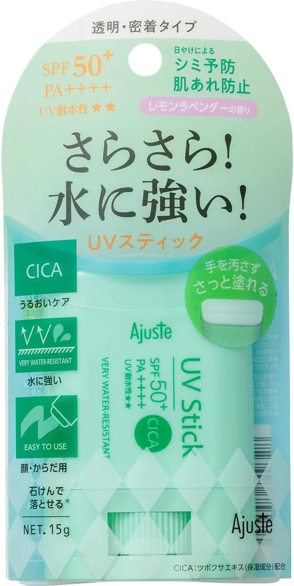 Солнцезащитный стик CICA Doshisha SPF50+ PA+++ 15 г Ajuste — фото 2