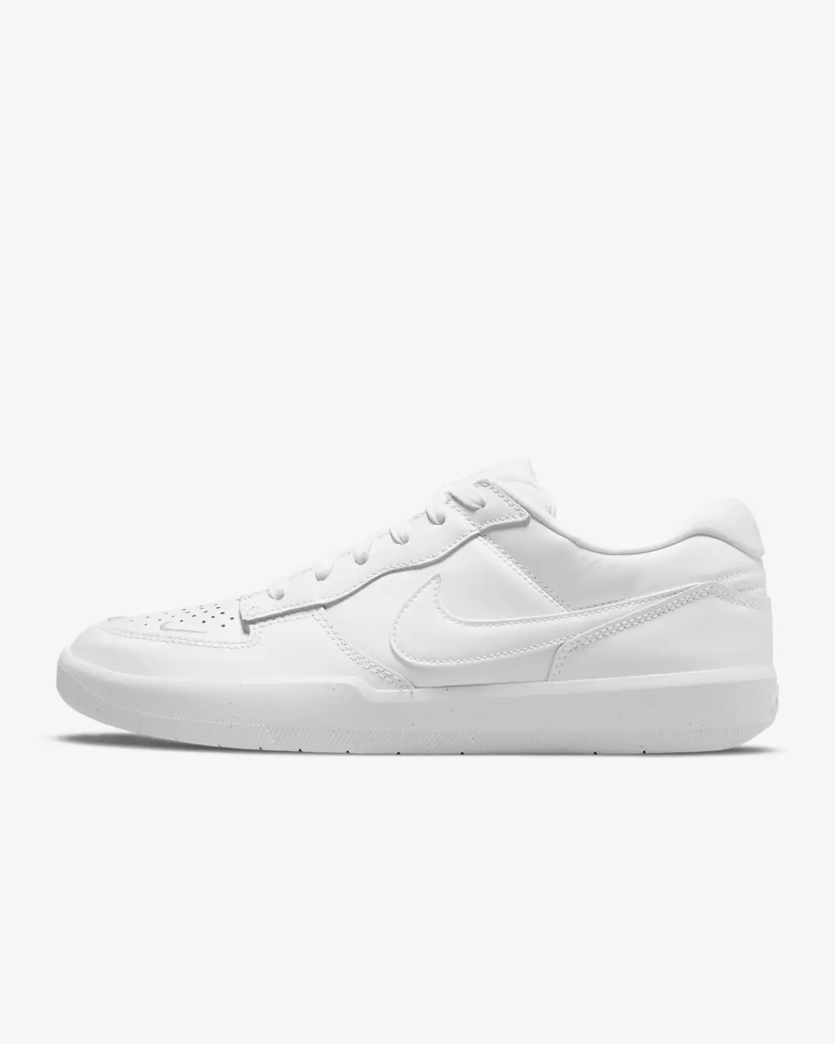 Nike SB Force 58 Premium DH7505-100 Кроссовки мужские белые кожаные для скейтбординга — фото 3