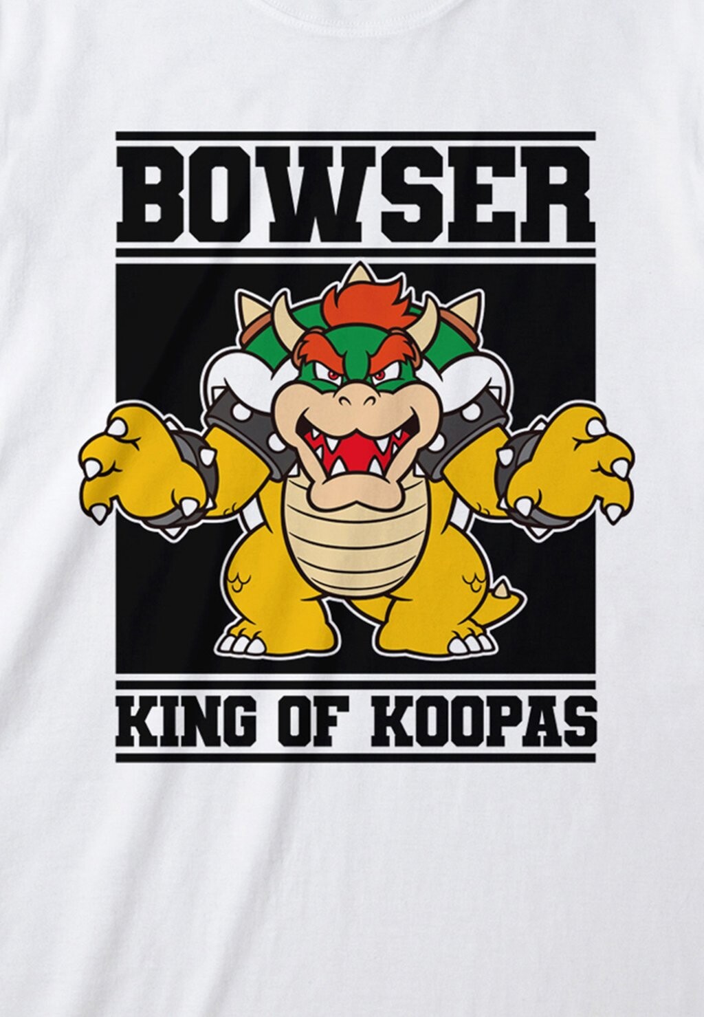 

Футболка с принтом NINTENDO SUPER MARIO BOWSER KING OF KOOPAS Henry Tiger, белый