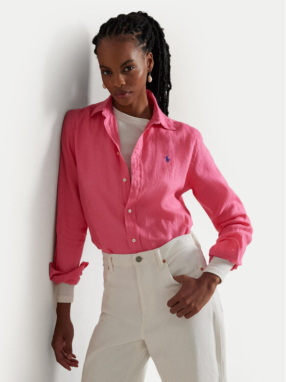 

Рубашка классического кроя 211970730 Polo Ralph Lauren, розовый