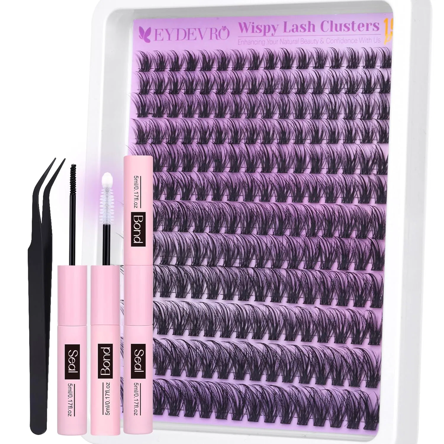Набор пучковых ресниц «Wispy Eyelash Cluster Set» 192 шт. от EYDEVRO Eydevro