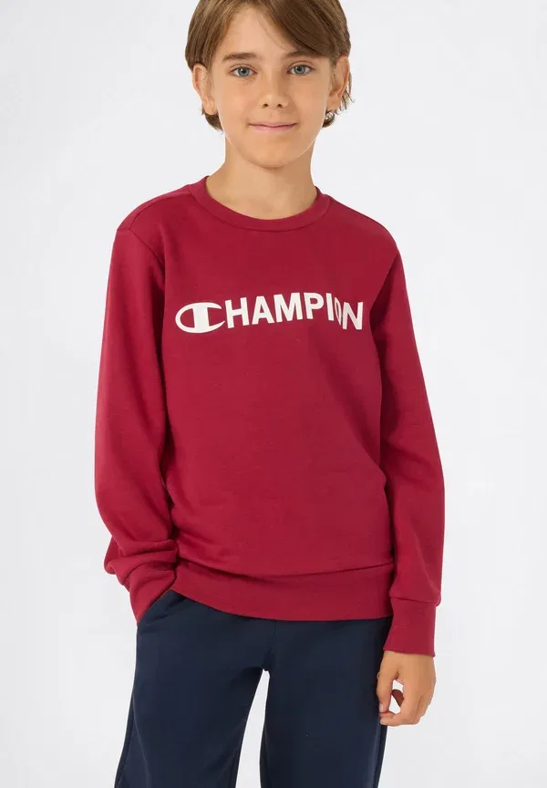 Костюм-двойка с круглым воротом и полной застежкой-молнией Champion, темно-красный — фото 3