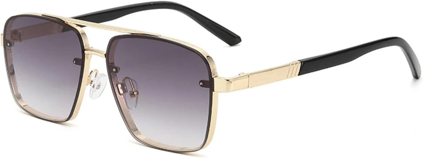 

Солнцезащитные очки с защитой UV400 | Двойная перемычка, металлическая оправа, градиентные линзы | Для женщин и мужчин, для занятий спортом на открытом воздухе и вождения DSVIGF, Bls3621-c2