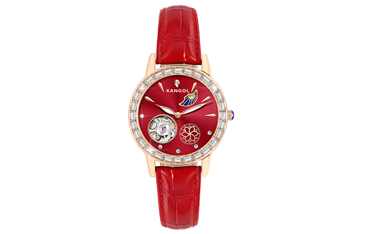

KANGOL Часы Women's Watch, Red Strap Gold Case Red Dial Goddess Edition