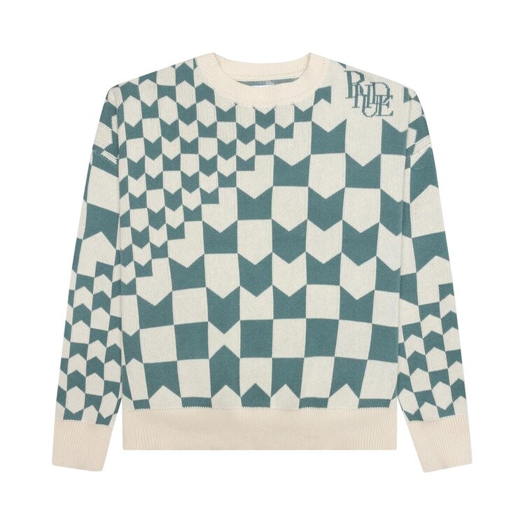 

Толстовка Rhude Cashmere Racing Crewneck, белый