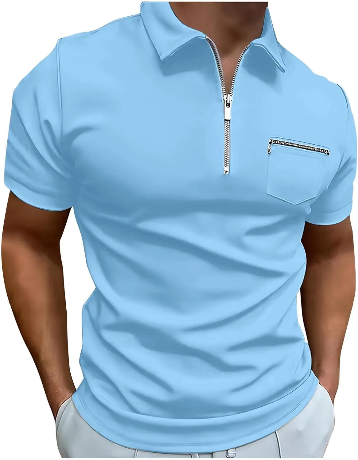 

Мужская поло для гольфа и тенниса, летняя, с коротким рукавом, slim fit
