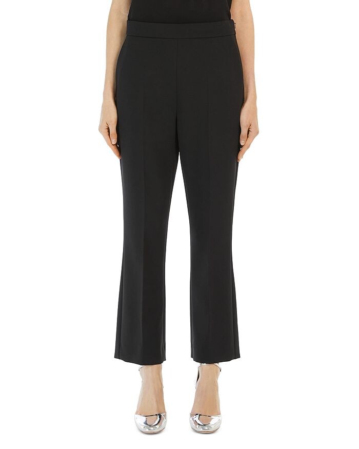 

Укороченные расклешенные брюки Max Mara Parata, черный