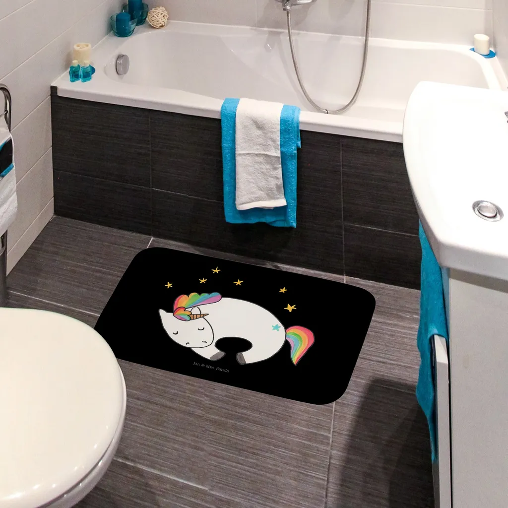 

Коврик для ванной Mr. & Mrs. Panda, черный