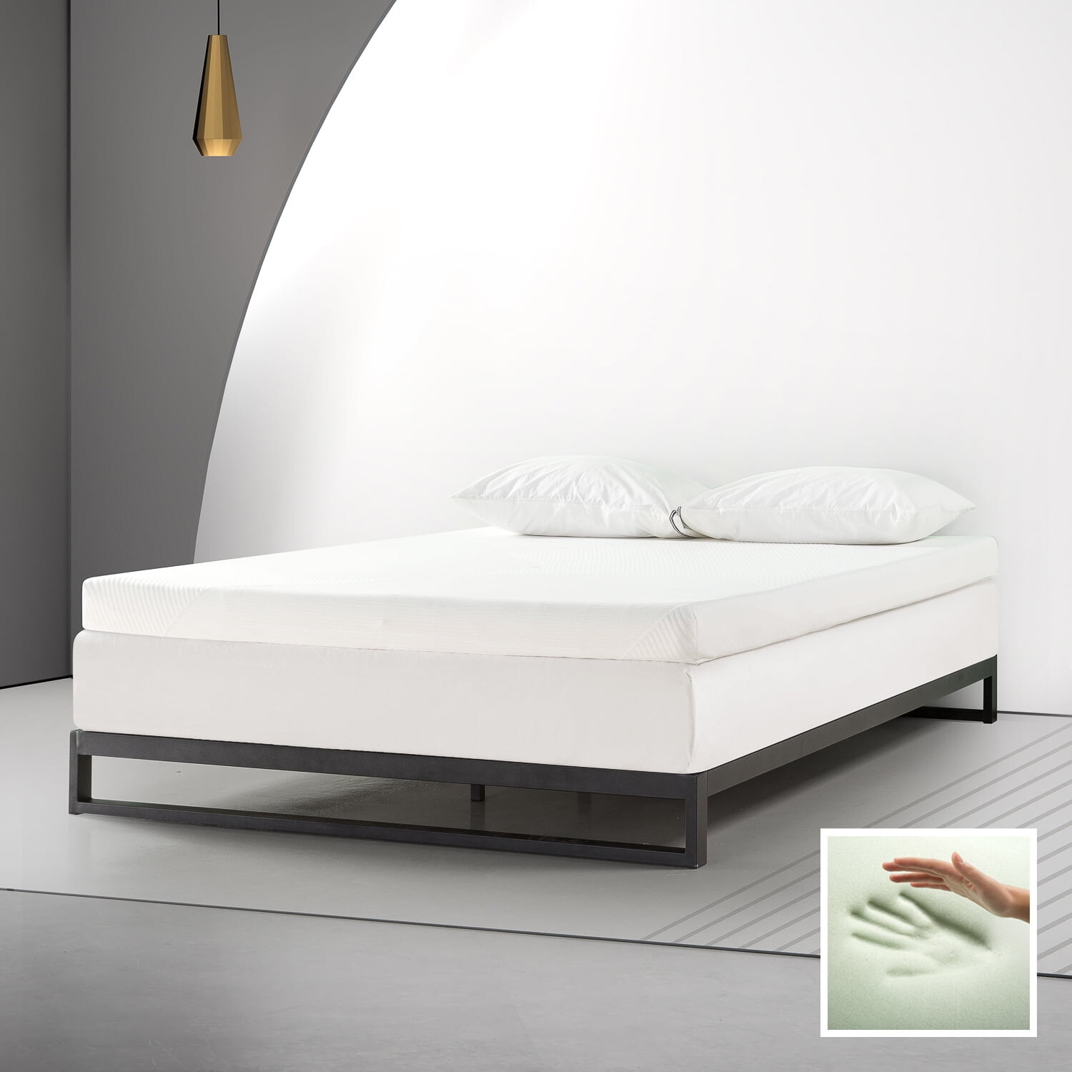 

Наматрасник с эффектом памяти Spa Sensations Zinus Theratouch, Queen, белый