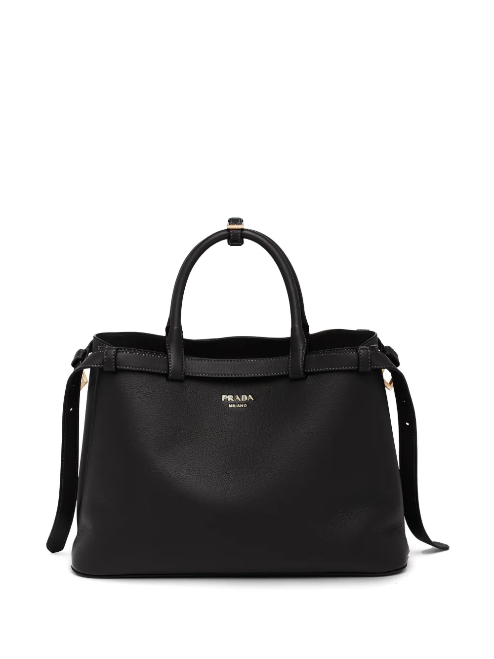

Сумка-тоут с логотипом Prada, черный
