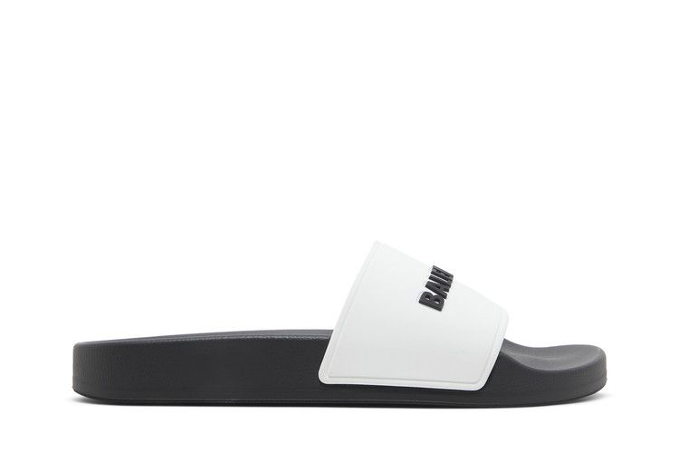 Сандалии Balenciaga Balenciaga Wmns Pool Slides 'White Black', белый — фото 2