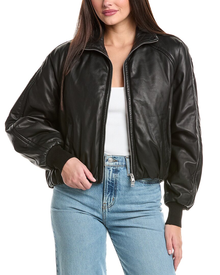 

Кожаная курка-бомбер AllSaints Rowan All Saints, черный