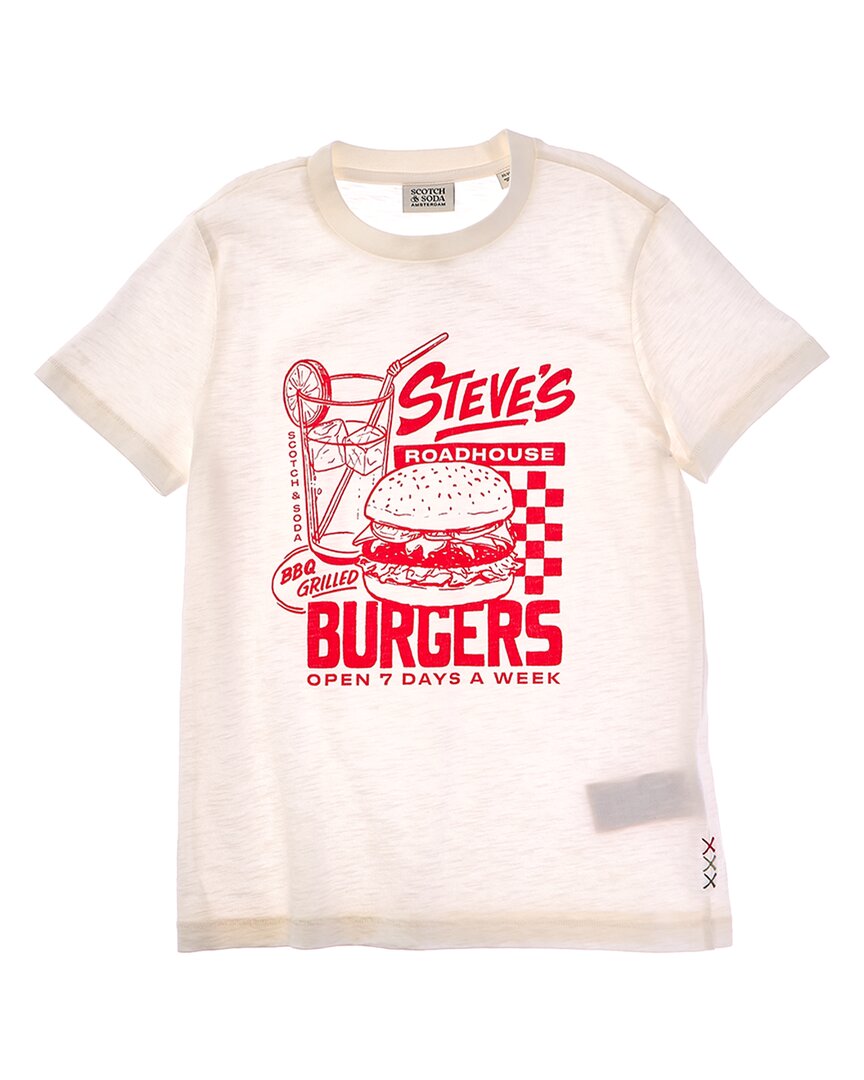 

Футболка с принтом SCOTCH & SODA, белый