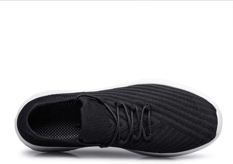 

Мужские слипоны vibdiv для прогулок - легкие дышащие повседневные кроссовки из сетки с противоскользящей подошвой, удобные кроссовки для мужчин, черный