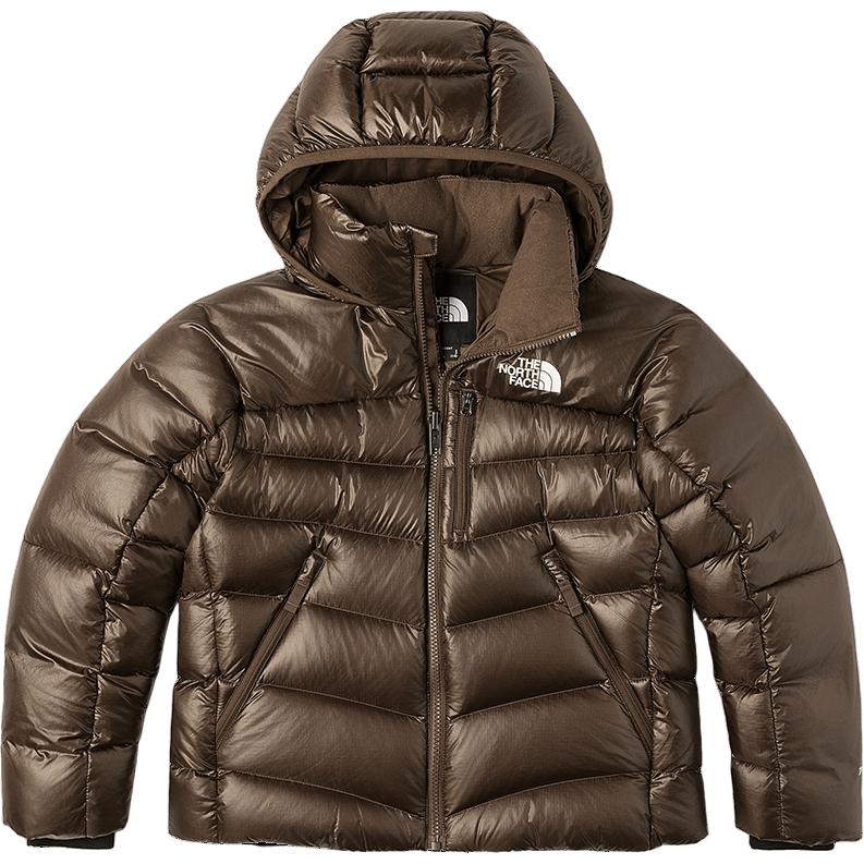Пуховик smoky brown для подростков THE NORTH FACE, коричневый