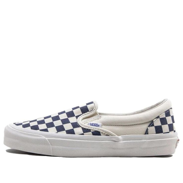 

Кроссовки og classic slip-on lx 'navy checkerboard' Vans, черный