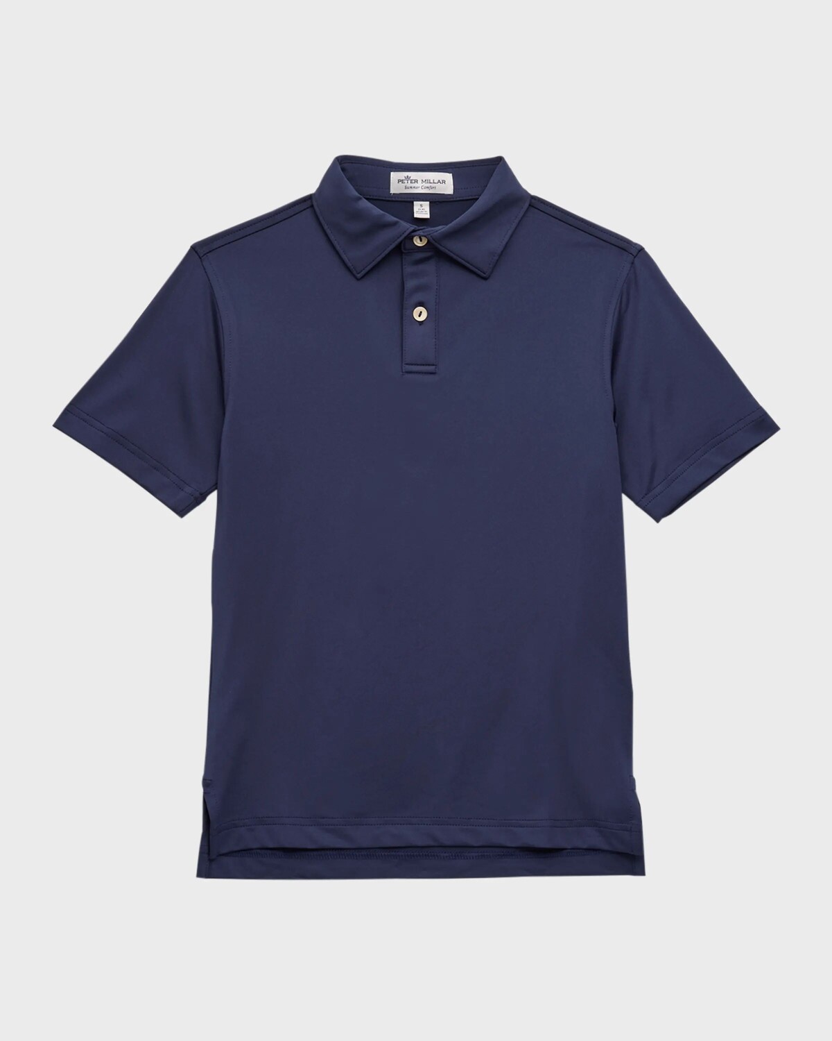 

Однотонная молодежная рубашка-поло для мальчика, размер XS-XL Peter Millar, цвет Navy