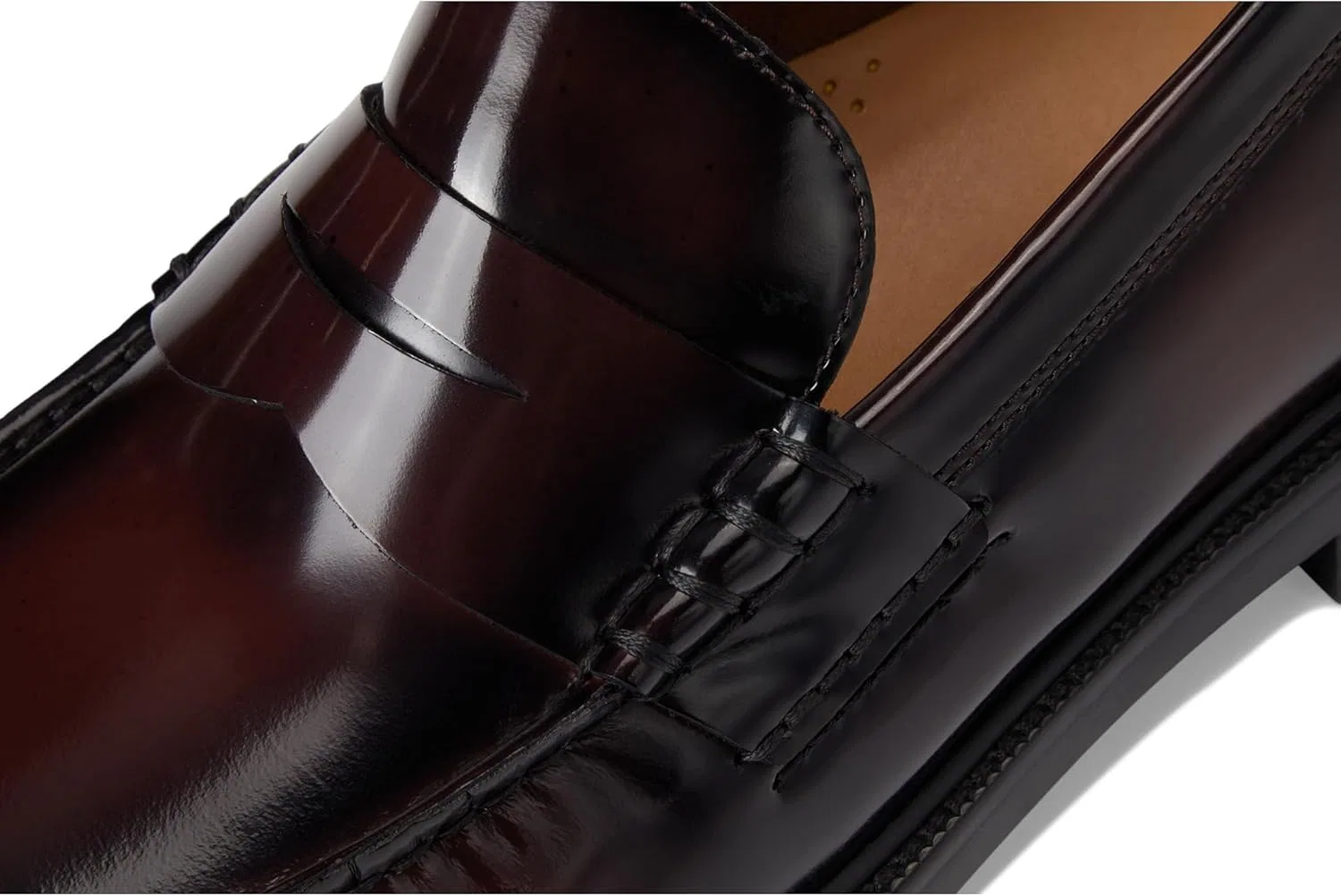 Лоферы Cole Haan, Burgundy Box Brush Off/Black — фото 2